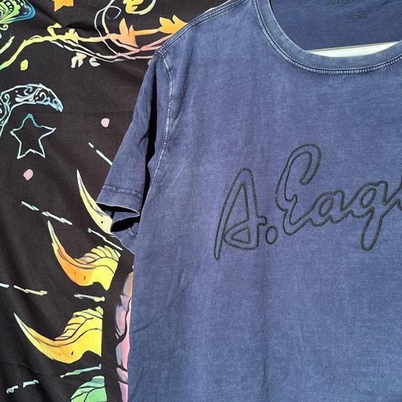 American Eagle  Royal Blue With denim Fade Size Medium - Picture 4 of 5